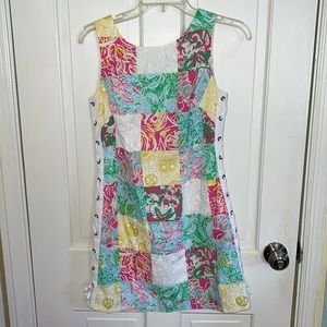 Lilly Pulitzer Patchwork print Shift dress Size 0